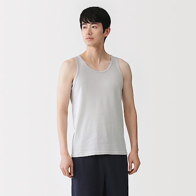 紳士　さらっと綿　タンクトップ