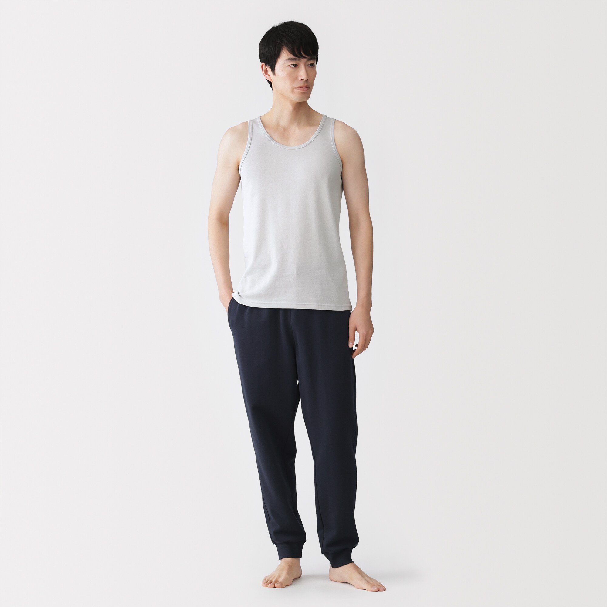 紳士　さらっと綿　タンクトップ