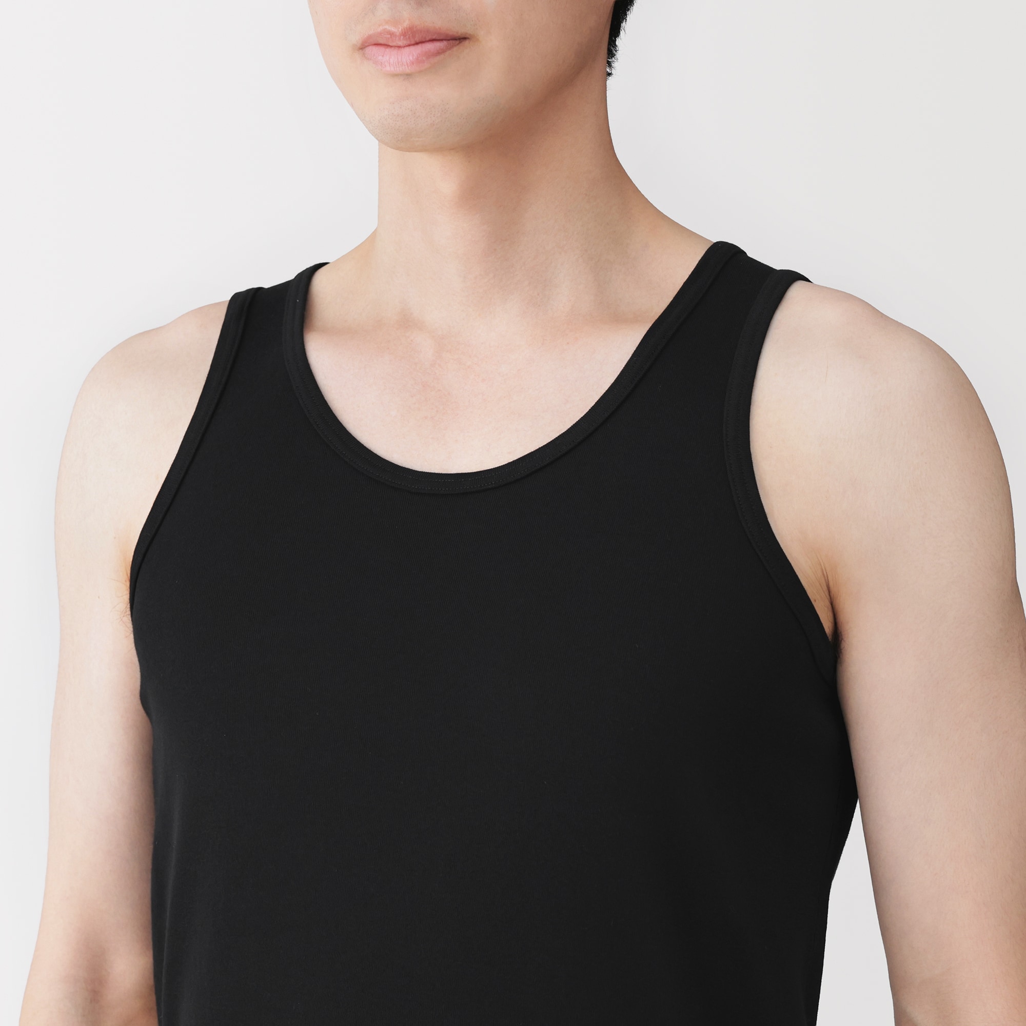 紳士　さらっと綿　タンクトップ