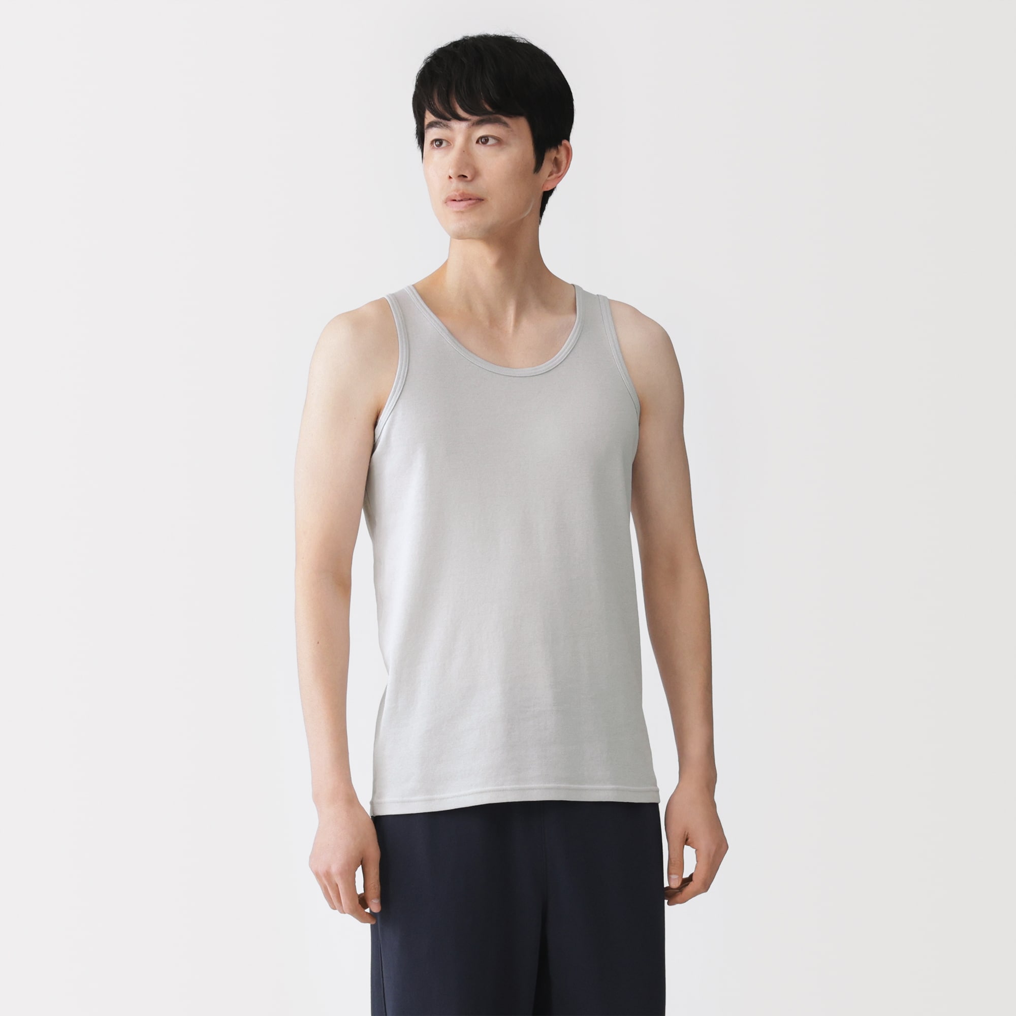 紳士　さらっと綿　タンクトップ
