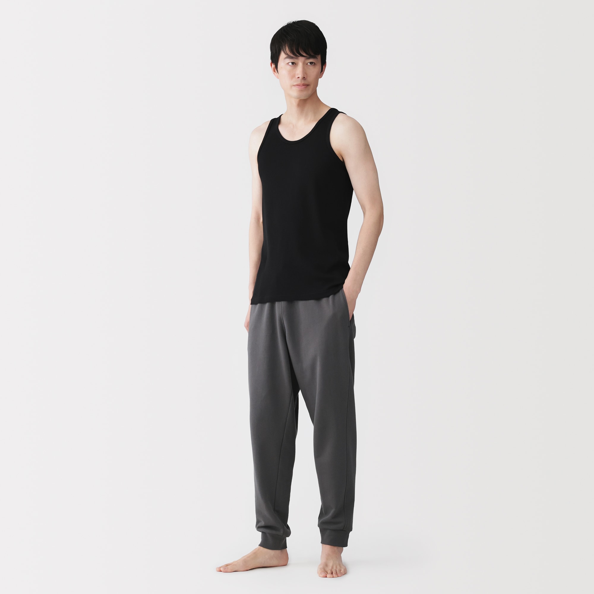 紳士　さらっと綿　タンクトップ