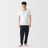 紳士　さらっと綿　汗取りパッド付　Ｖネック半袖Ｔシャツ