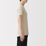 紳士　さらっと綿　汗取りパッド付　Ｖネック半袖Ｔシャツ