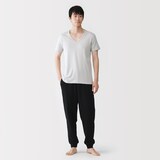 紳士　さらっと綿　汗取りパッド付　Ｖネック半袖Ｔシャツ