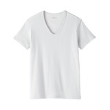 紳士　さらっと綿　汗取りパッド付　Ｖネック半袖Ｔシャツ