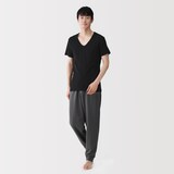 紳士　さらっと綿　汗取りパッド付　Ｖネック半袖Ｔシャツ