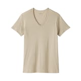 紳士　さらっと綿　汗取りパッド付　Ｖネック半袖Ｔシャツ
