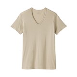 紳士　さらっと綿　汗取りパッド付　Ｖネック半袖Ｔシャツ