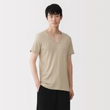 紳士　さらっと綿　汗取りパッド付　Ｖネック半袖Ｔシャツ