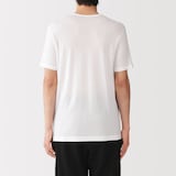 紳士　脇に縫い目のない　なめらか　Ｖネック半袖Ｔシャツ