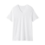 紳士　脇に縫い目のない　なめらか　Ｖネック半袖Ｔシャツ