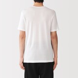 紳士　脇に縫い目のない　なめらか　Ｖネック半袖Ｔシャツ