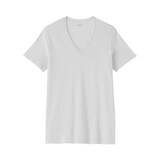紳士　さらっと綿メッシュ編み　Ｖネック半袖Ｔシャツ