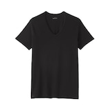 紳士　さらっと綿メッシュ編み　Ｖネック半袖Ｔシャツ