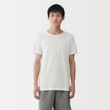 紳士　さらっと綿メッシュ編み　クルーネック半袖Ｔシャツ