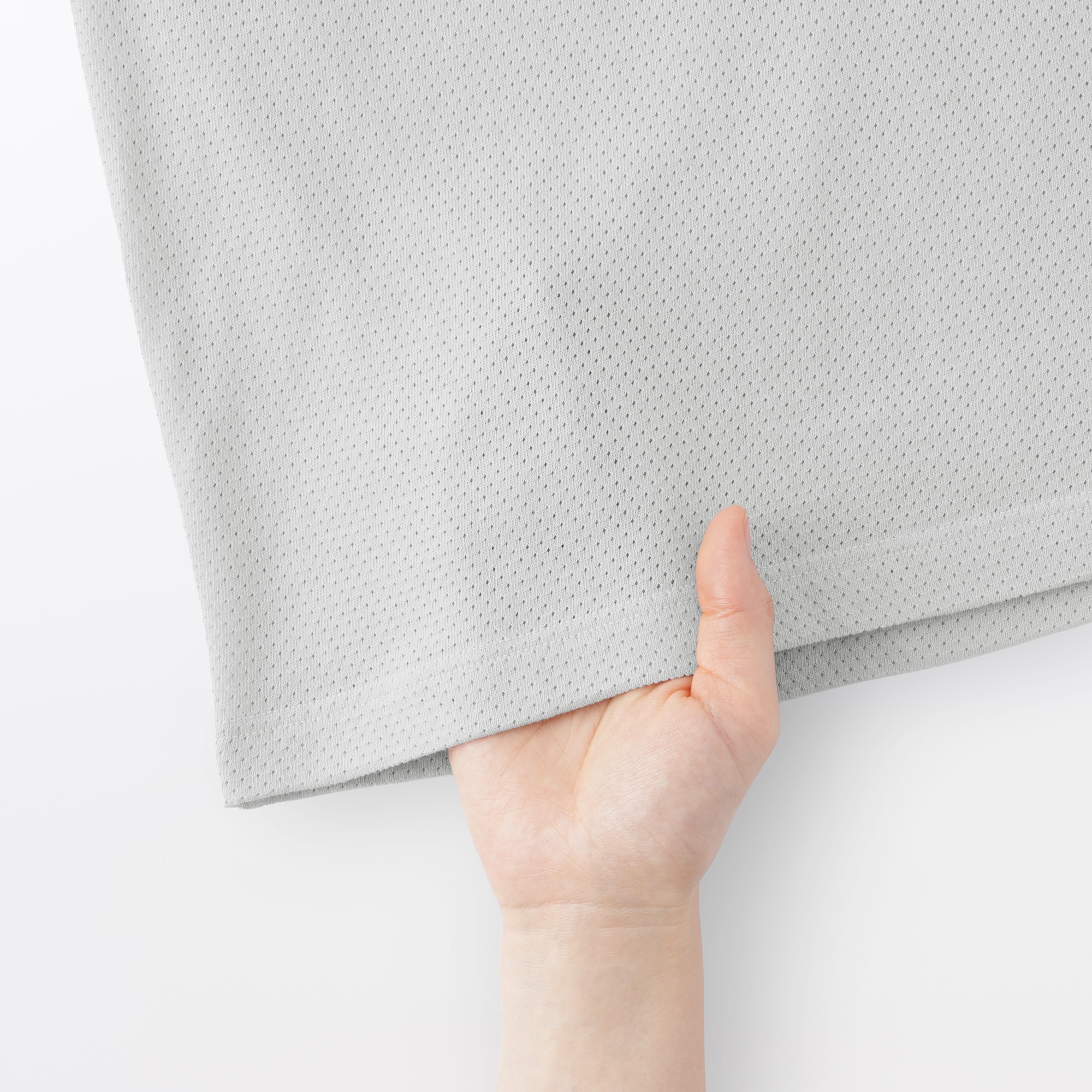 紳士　さらっと綿メッシュ編み　タンクトップ