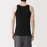 紳士　さらっと綿メッシュ編み　タンクトップ