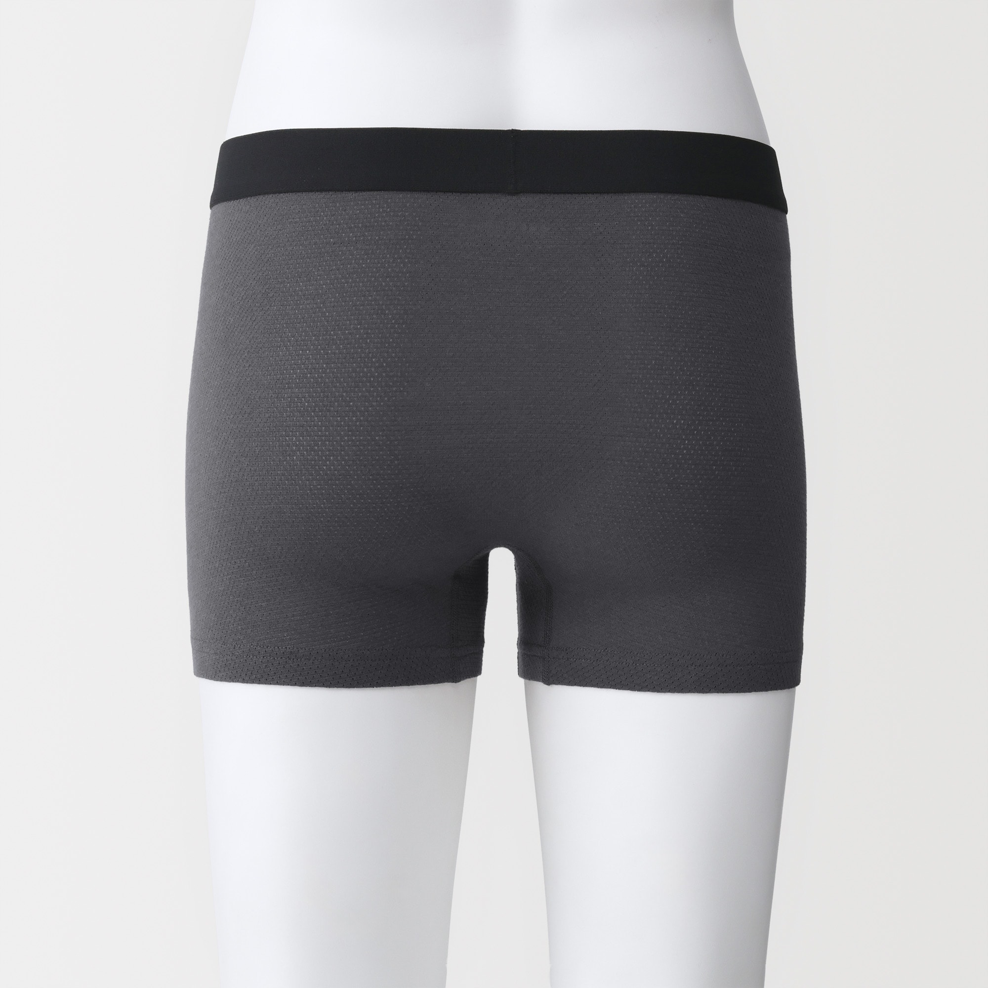 紳士　さらっと綿メッシュ編み　前閉じボクサーパンツ