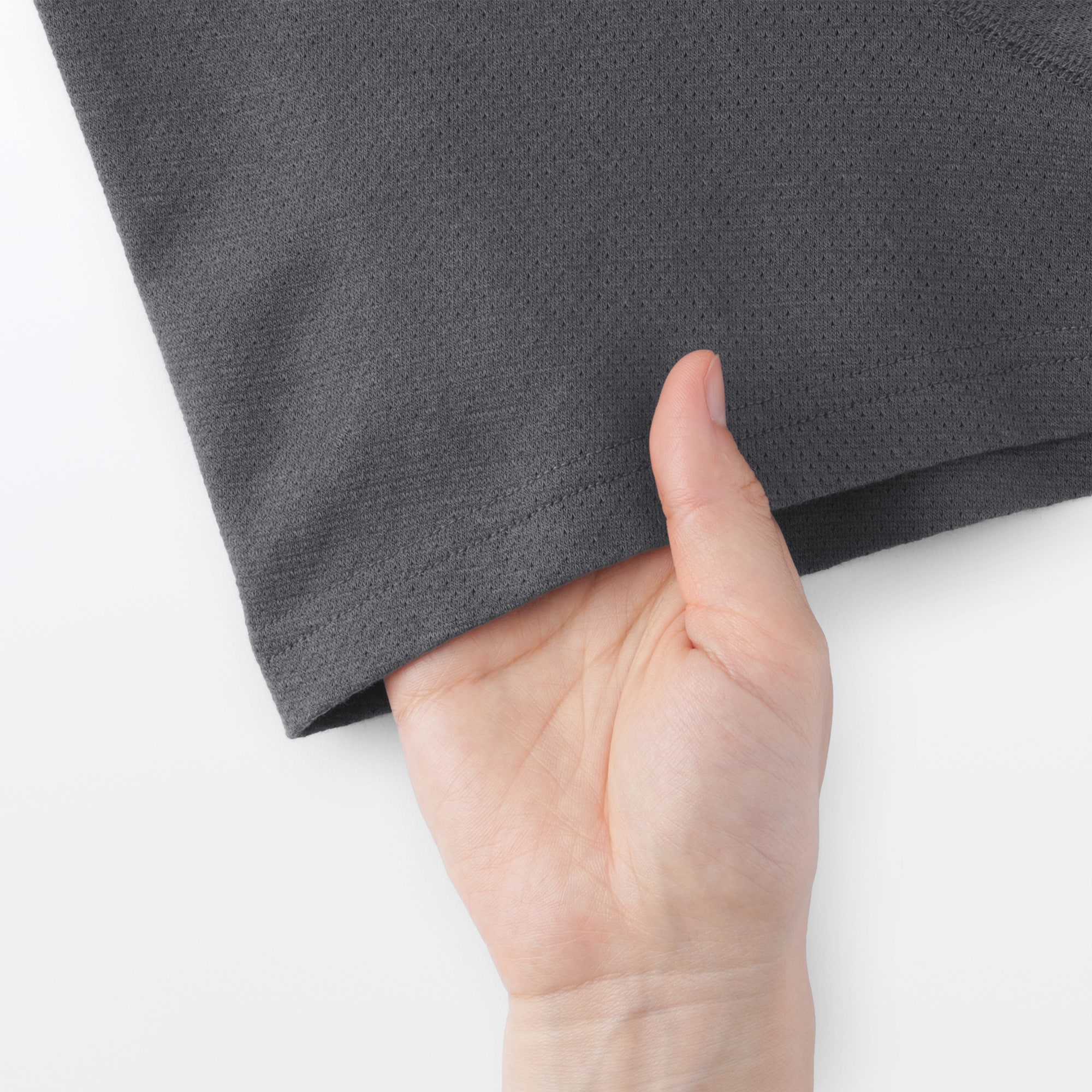 紳士　さらっと綿メッシュ編み　前閉じボクサーパンツ