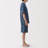 紳士　着るタオル　両面パイル　半袖ルームウェアセット