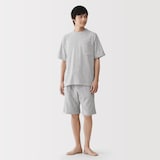 紳士　着るタオル　両面パイル　半袖ルームウェアセット