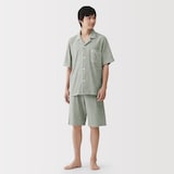 紳士　着るタオル　両面パイル　半袖パジャマ