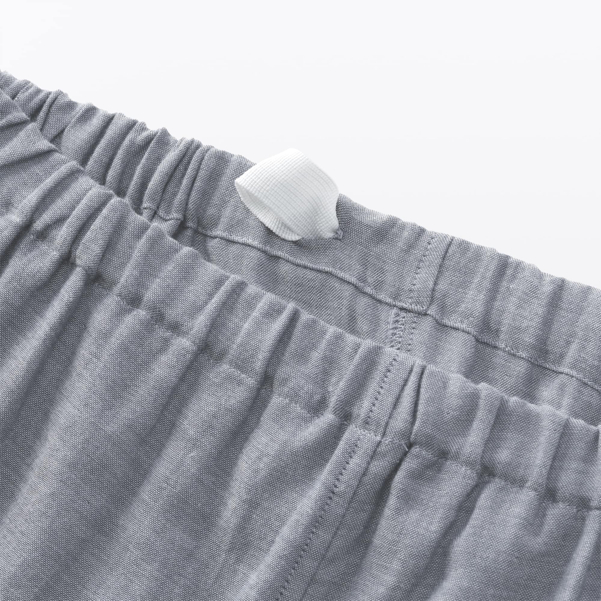 紳士　脇に縫い目のない　二重ガーゼ長袖パジャマ