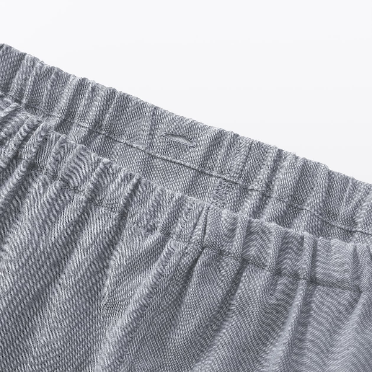 紳士　脇に縫い目のない　二重ガーゼ長袖パジャマ