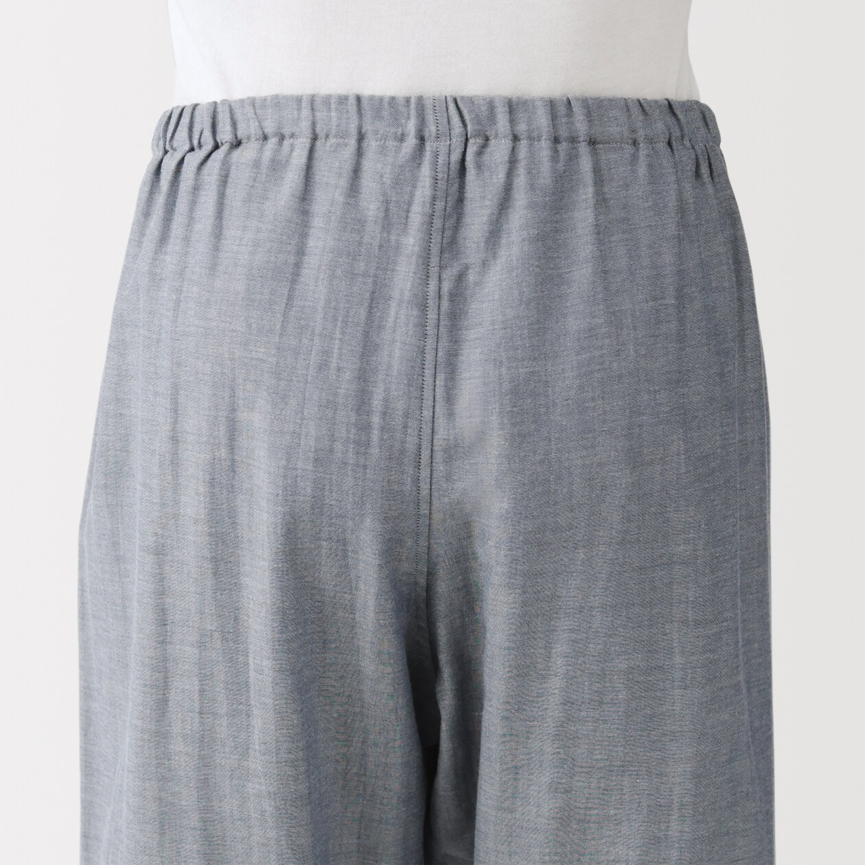 紳士　脇に縫い目のない　二重ガーゼ長袖パジャマ