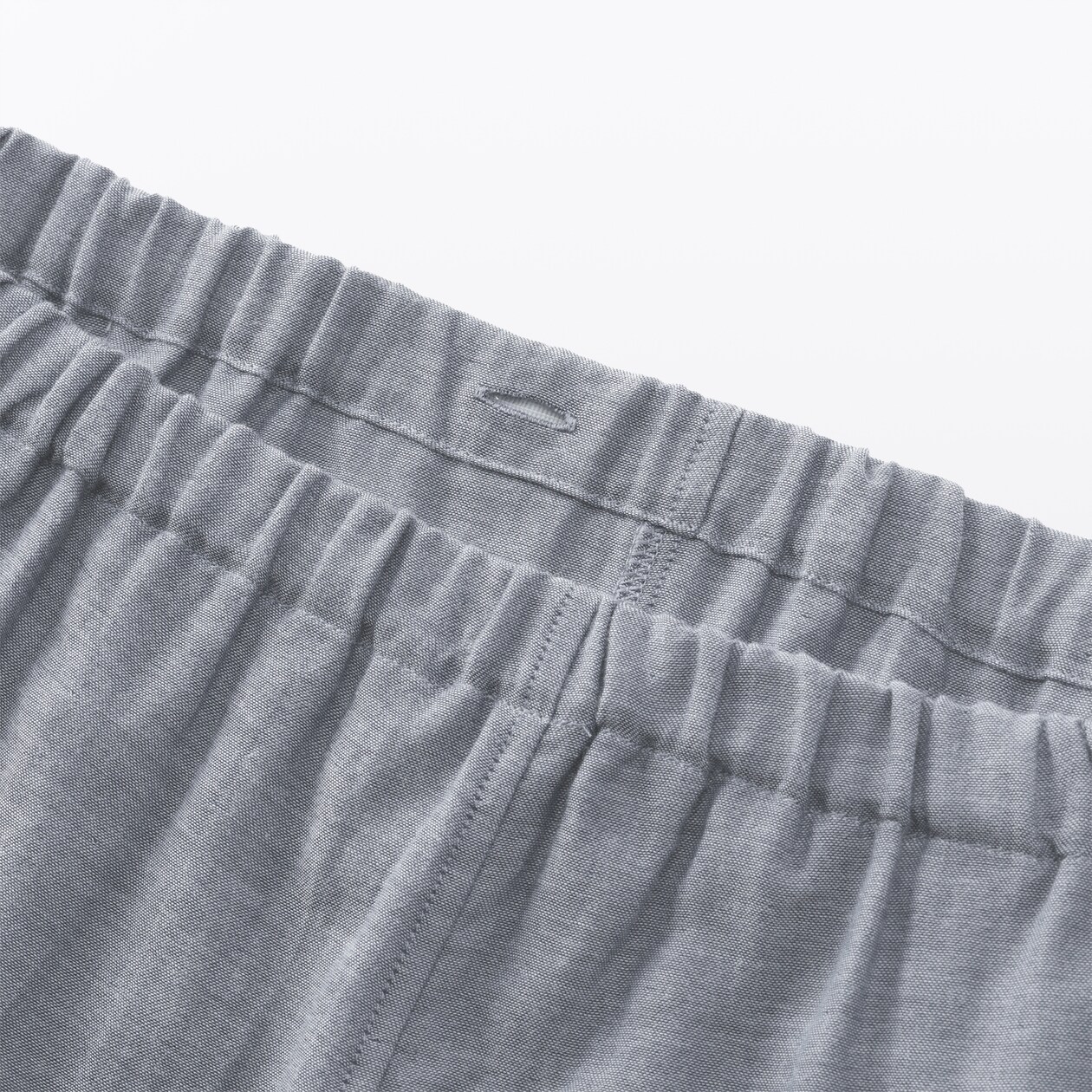 紳士　脇に縫い目のない　二重ガーゼ長袖パジャマ