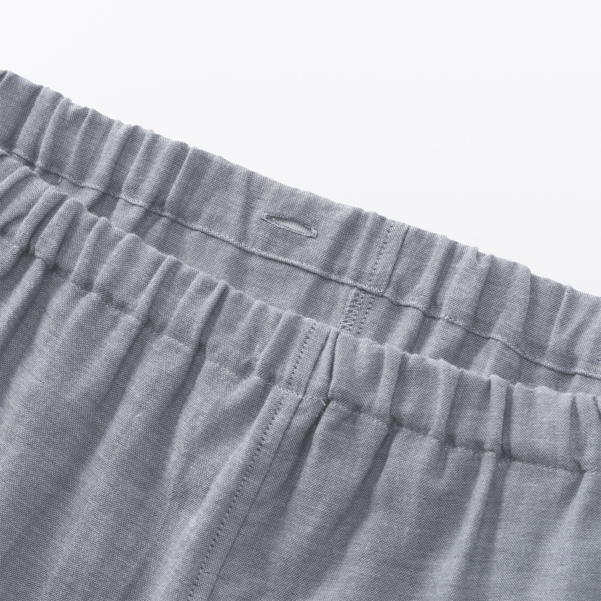 紳士　脇に縫い目のない　二重ガーゼ長袖パジャマ