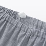 紳士　脇に縫い目のない　二重ガーゼ長袖パジャマ