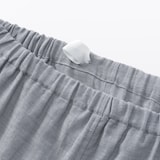 紳士　脇に縫い目のない　二重ガーゼ長袖パジャマ