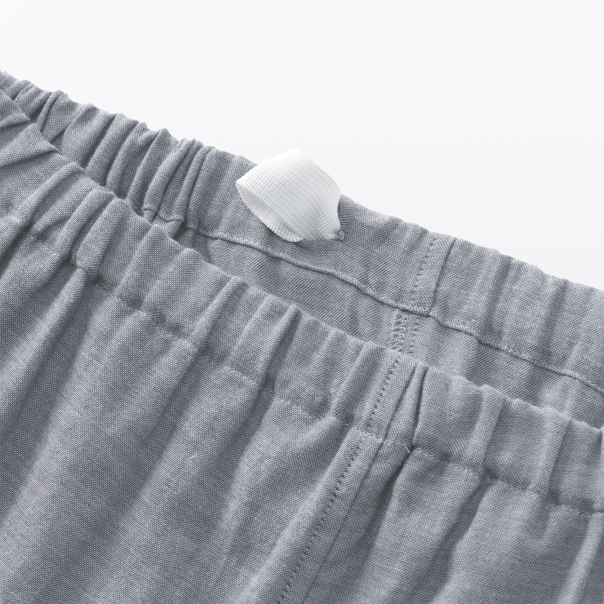 紳士　脇に縫い目のない　二重ガーゼ長袖パジャマ