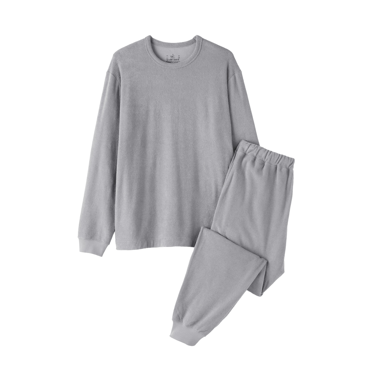 紳士　着るタオル　両面パイル　長袖ルームウエアセット