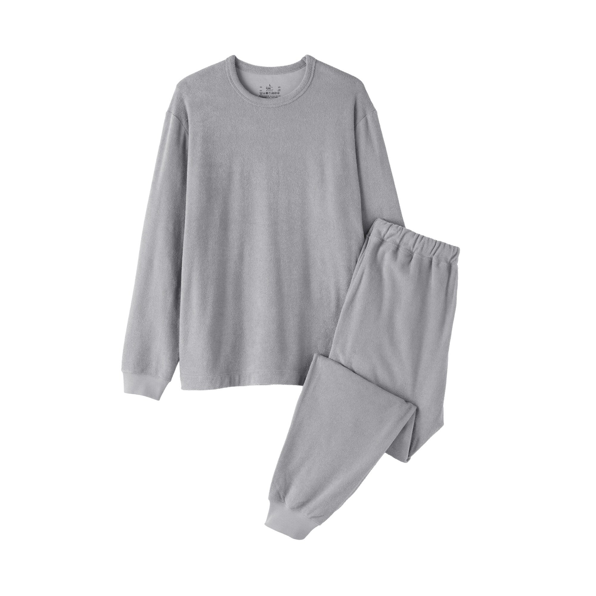 紳士　着るタオル　両面パイル　長袖ルームウエアセット