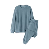 紳士　着るタオル　両面パイル　長袖ルームウエアセット