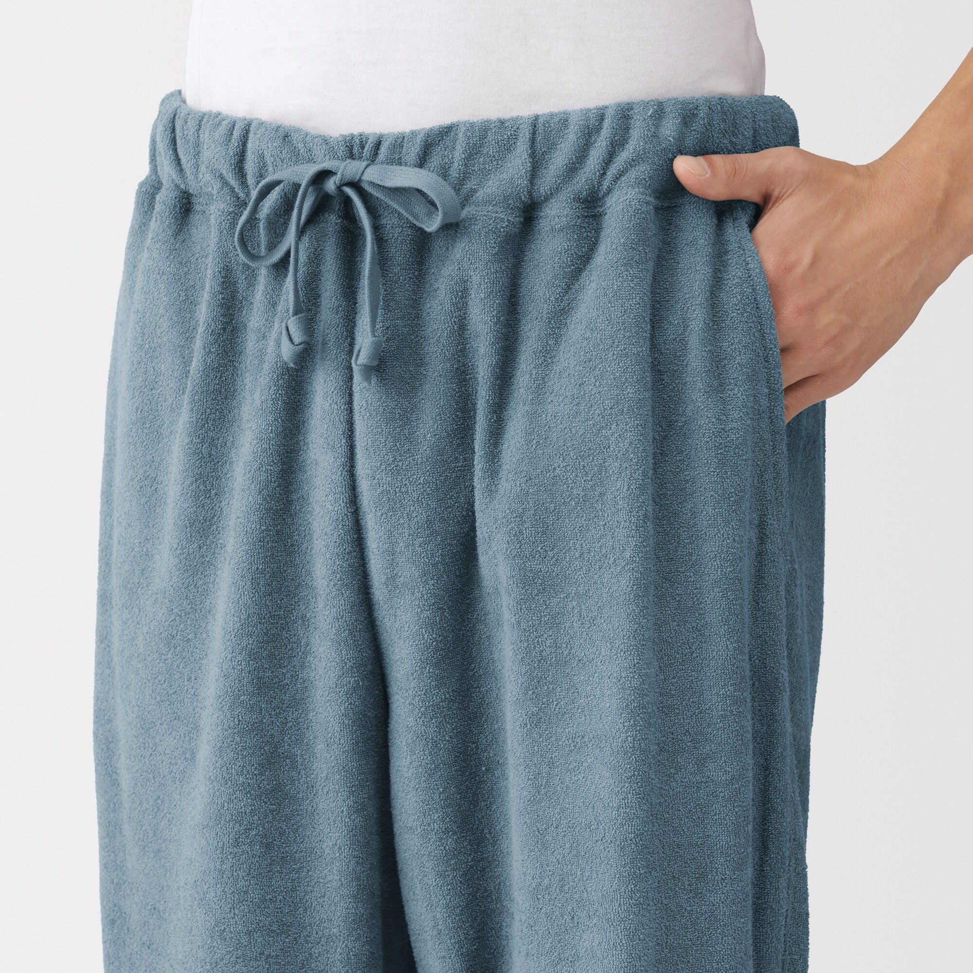 紳士　着るタオル　両面パイル　長袖ルームウエアセット