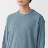 紳士　着るタオル　両面パイル　長袖ルームウエアセット