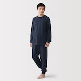 紳士　着るタオル　両面パイル　長袖ルームウエアセット