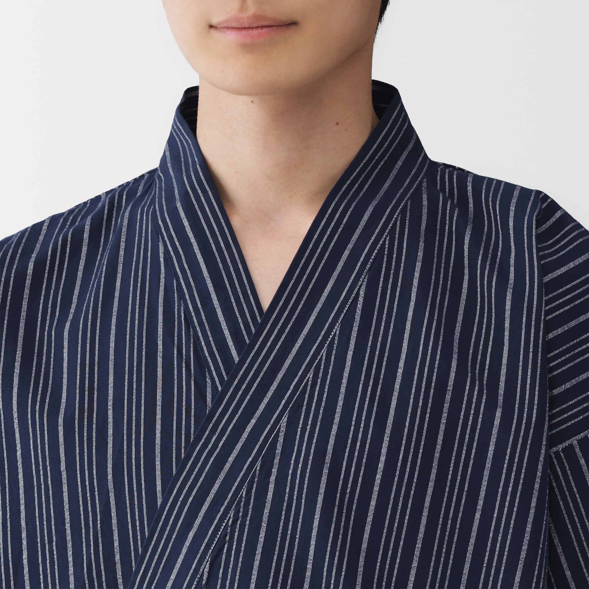 紳士　しじら織り　甚平