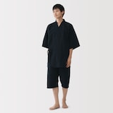 紳士　しじら織り　甚平