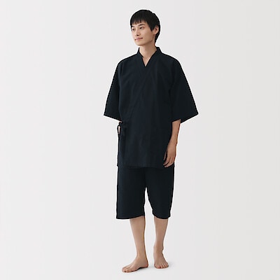 【５月中旬発売予定】紳士　しじら織り　甚平