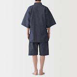 紳士　しじら織り　甚平