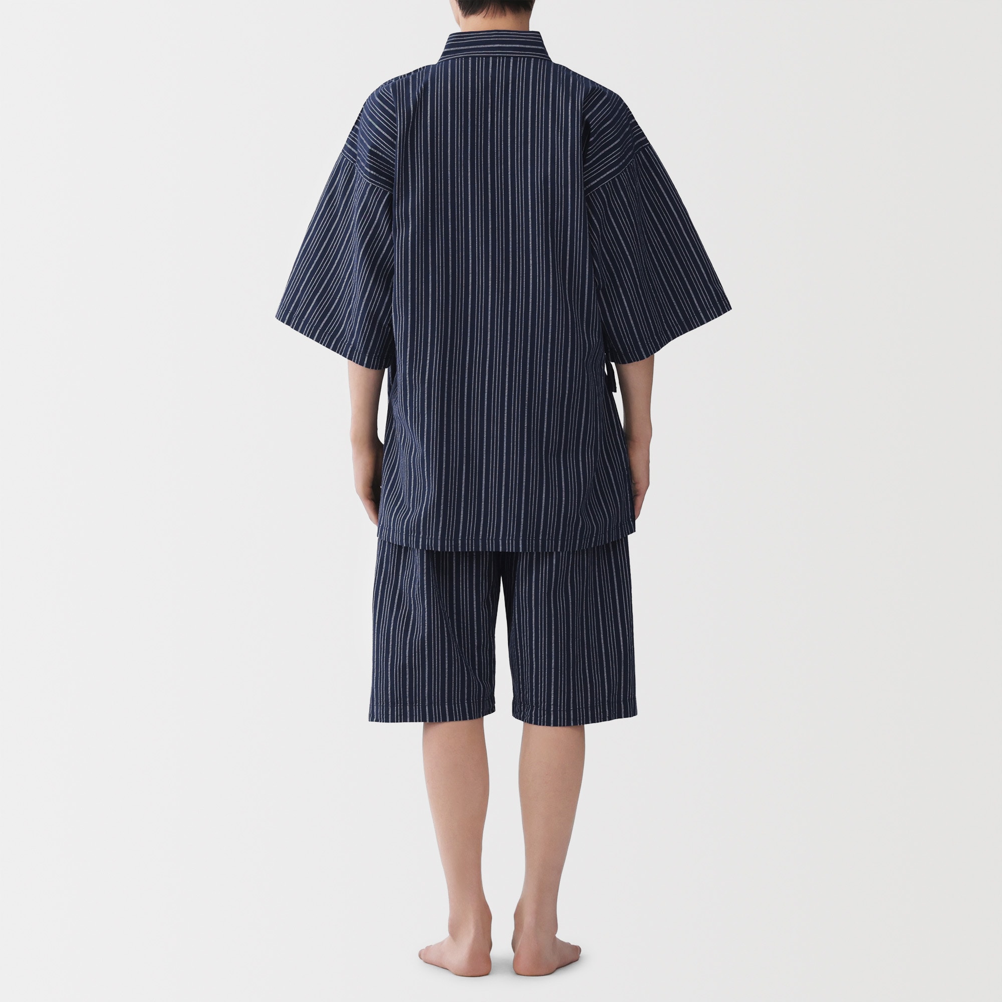 紳士　しじら織り　甚平