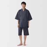 紳士　しじら織り　甚平