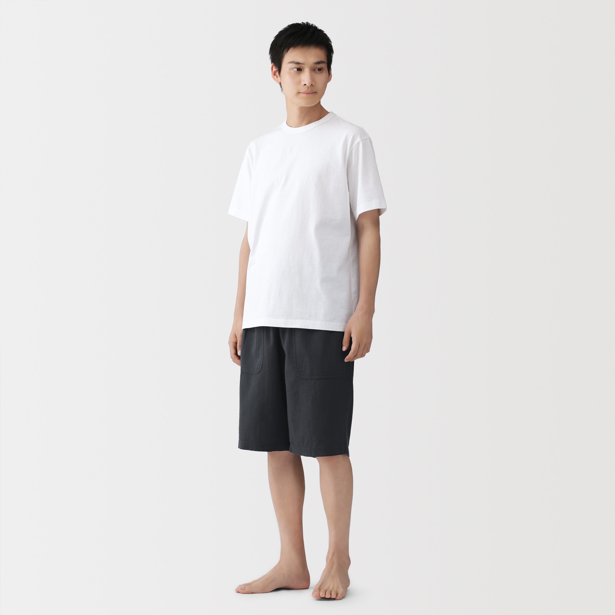 紳士 透かし サッカー織り ショートパンツ | 無印良品