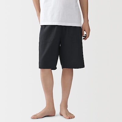 【４月中旬発売予定】紳士　透かし　サッカー織り　ショートパンツ