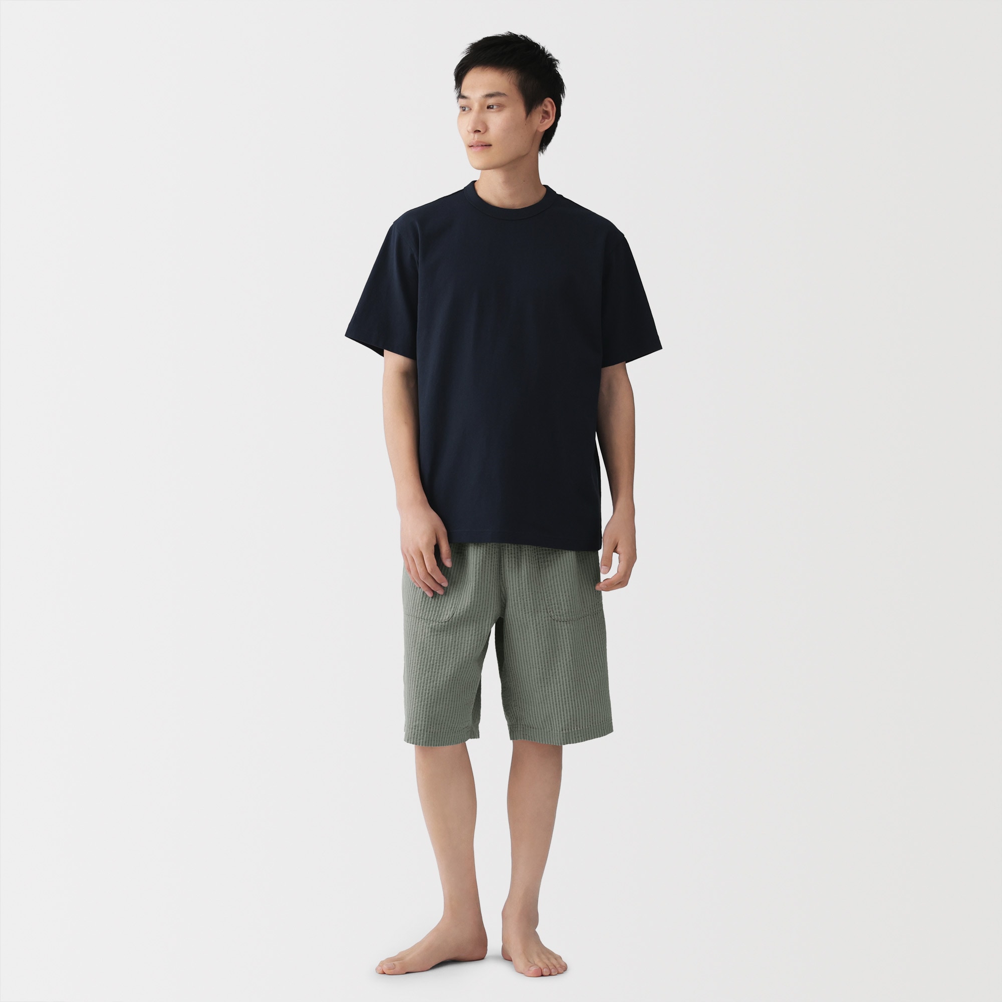 紳士 透かし サッカー織り ショートパンツ | 無印良品