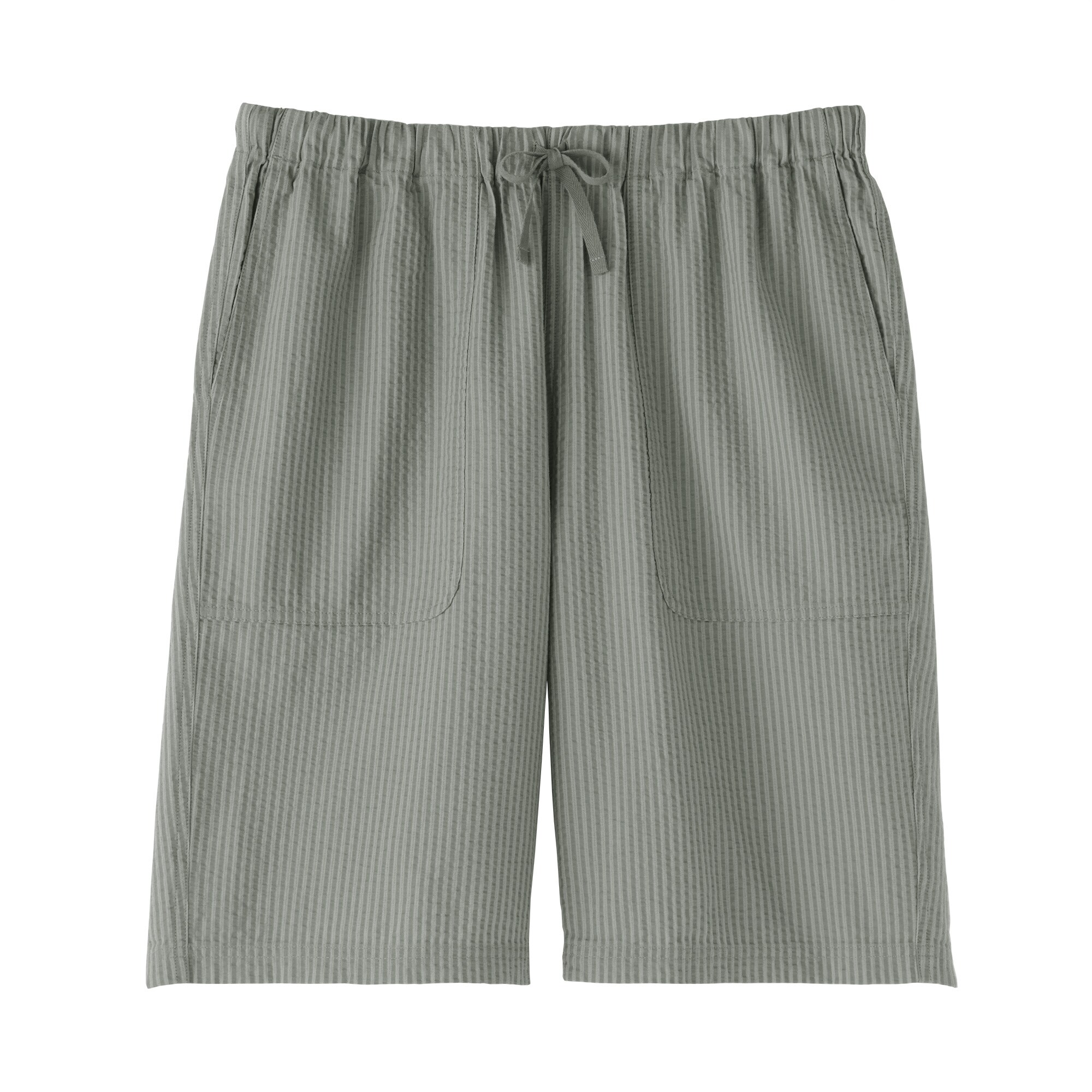 紳士　透かし　サッカー織り　ショートパンツ